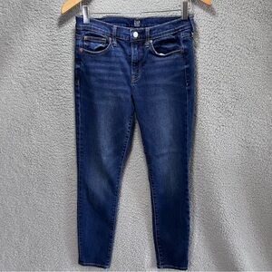 GAP Jeans Women 6/29 Blue Denim Dark Wash True Skinny